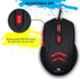 Zebronics Zeb Feather Black Premium USB Gaming Mouse with 6 Buttons & Anti Slip Mouse Pad