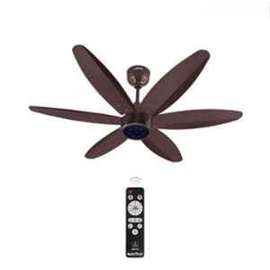 Activa Jetta 28W 380rpm 6 Blade Rusty Brown BLDC Ceiling Fan with Remote & 5 Years Warranty, Sweep: 1200 mm