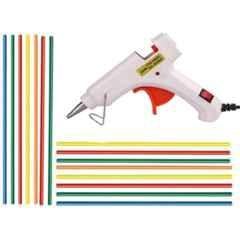 Bandook 20W White Glue Gun with 15 Pcs Fluorescent Glue Sticks