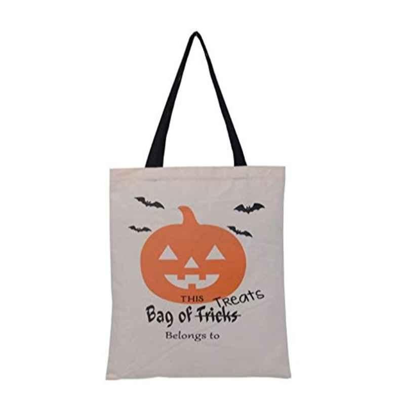 Rubik 44x36cm Canvas 4 Bats Pumpkin Tote Storage Bag