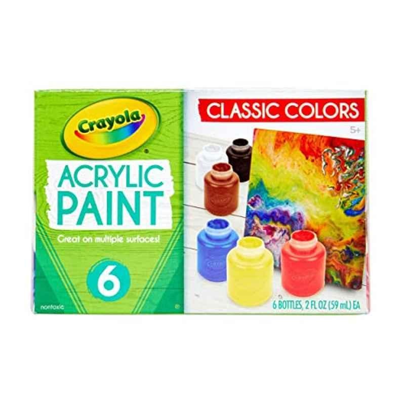 Crayola 6 Pcs 2oz Acrylic Paint Set, CY20-1997