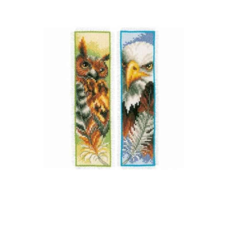 Cross Counted Cross Stitch Kit 2.4Inx8In Eagle & Owl