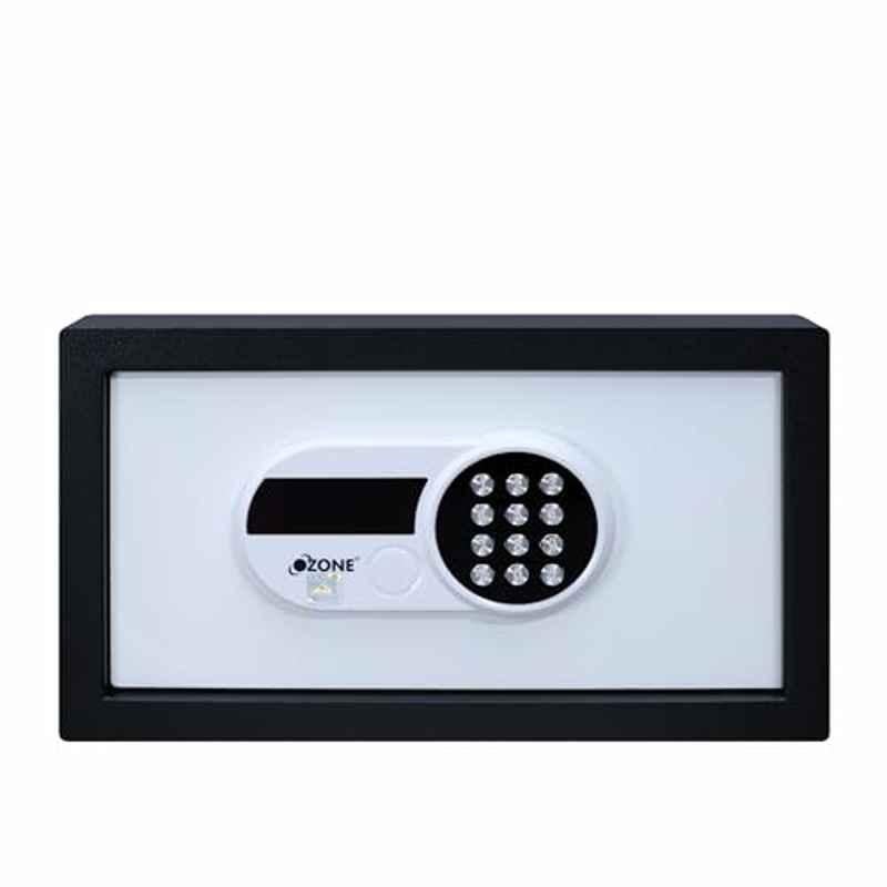 Ozone O-Squire 9L 37.2x23.4x23cm Black Digital Safe with Pin Code & Key Access