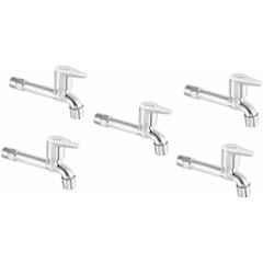 Prestige Slite Brass Chrome Finish Long Body Bib Cock (Pack of 5)