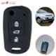 AllExtreme EX3CRKC Black 3 Buttons Silicone Shell Case Body Car Remote Key Cover