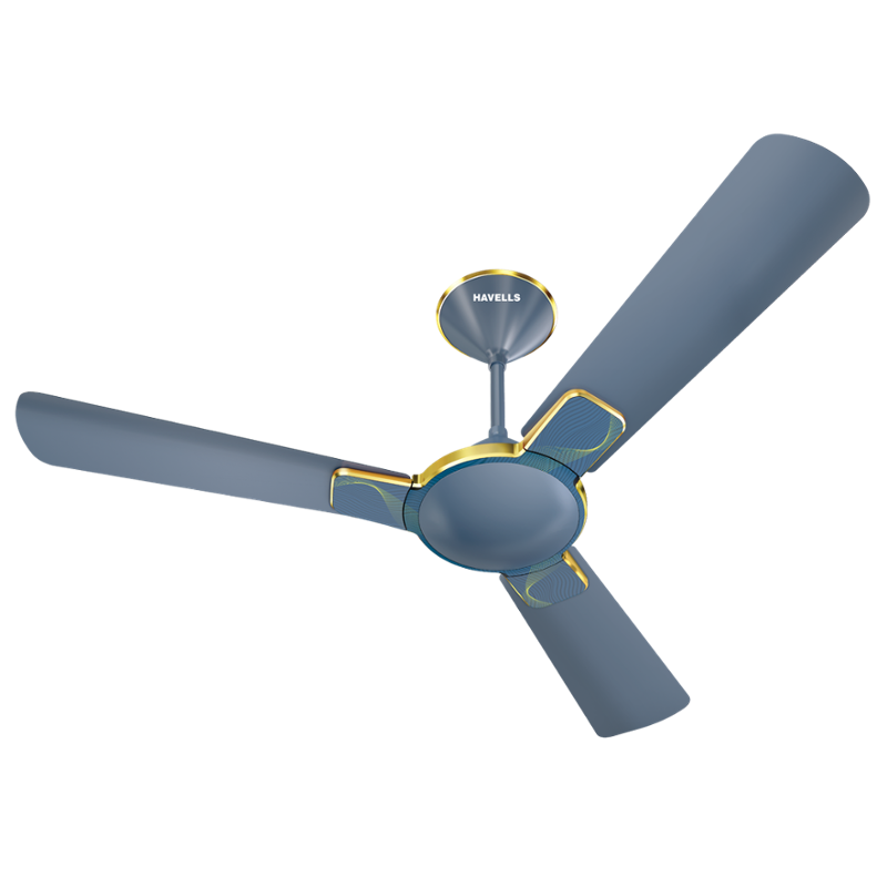 Havells Enticer Art NS Wave 73W Sapphire Decorative Ceiling Fan, FHCEASTAQS48, Sweep: 1200 mm