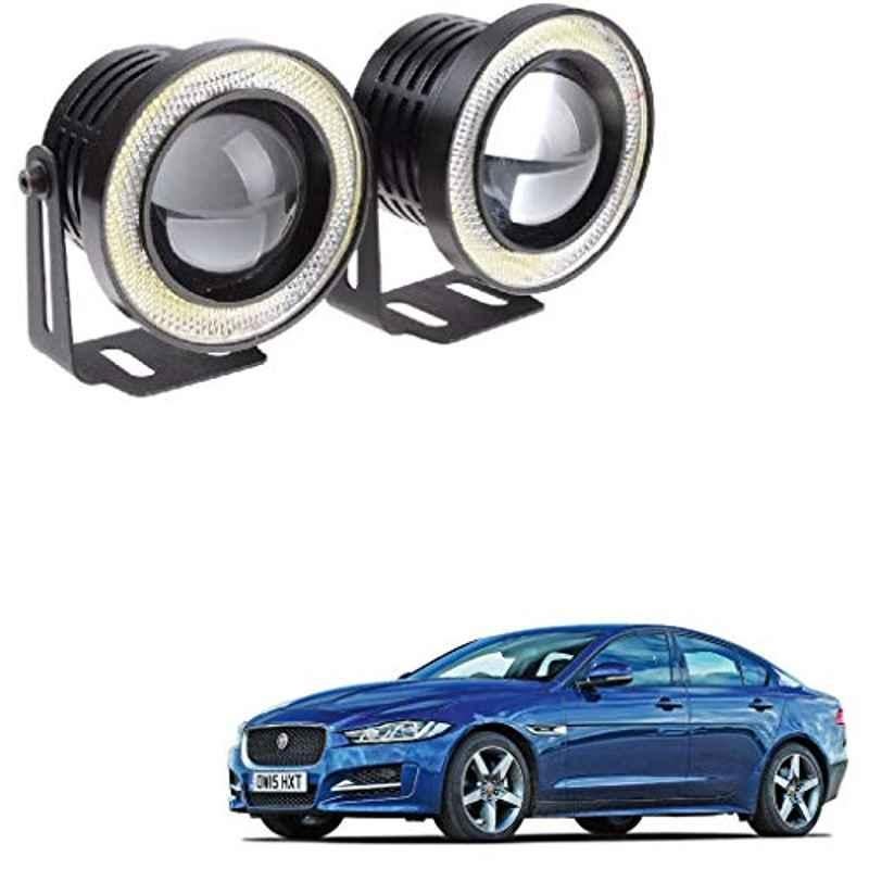 Kozdiko 2 Pcs 15W 3.5 inch High Power White LED Projector COB Fog Light Set with White Angel Eye Ring for Jaguar XE, koz_72546