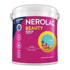 Nerolac Beauty Gold Washable 4 Litre White Interior Wall Emulsion Paint with Stain Resistant & Low VOC