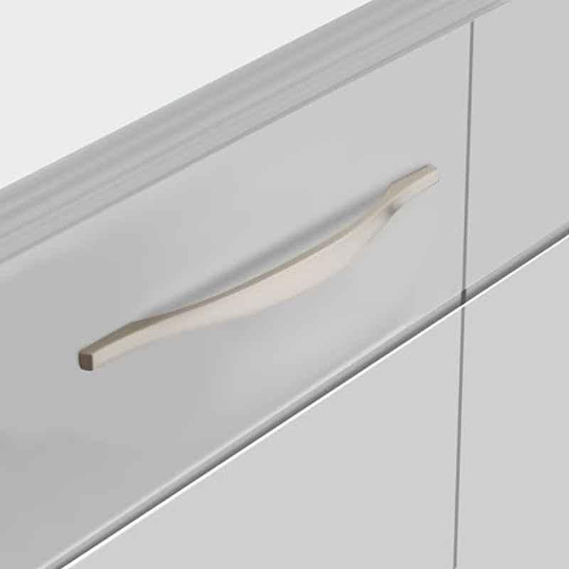 Plantex 224mm Zinc Satin Pull Cabinet Handle for Home & Office, APS-PH-102-SATIN-224MM-PK1