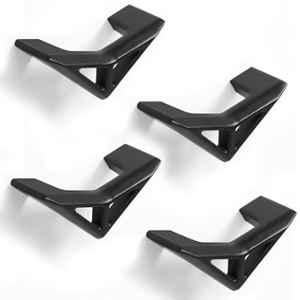 Plantex Knobs for Drawers/Drawer Knobs/Triangle Pull-Push Knobs for Kitchen/Bedroom Drawer (Pack of 4) Black