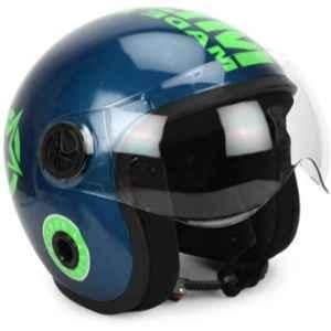 GTB Medium Size Blue Open Face Motorcycle Helmet