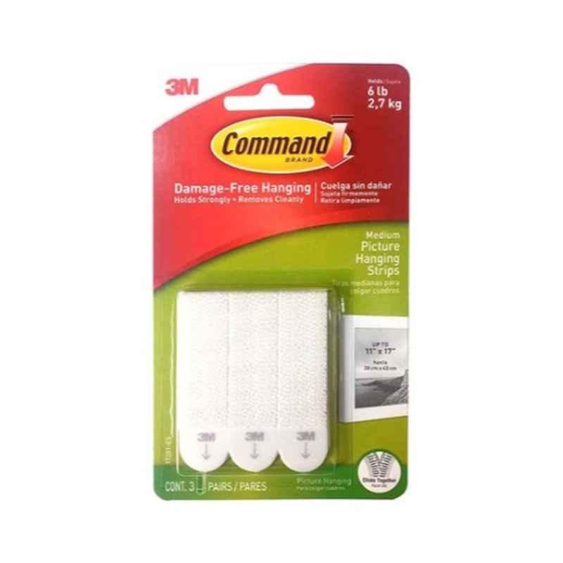 Command 28x43cm White Picture Hanging Strips, 17201-ES (Pack of 3)