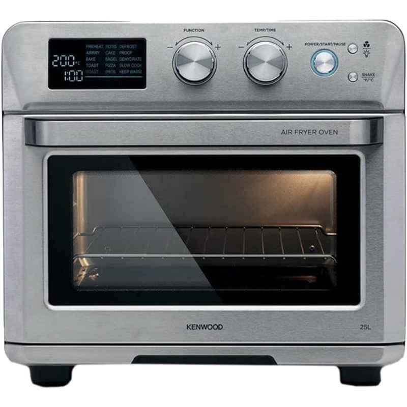 Kenwood 25L 1700W Silver 2-in-1 Toaster Oven & Air Fryer, MOA26600SS