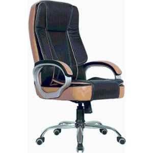 RM HOME Zony Leather High Back Black Executive Chair