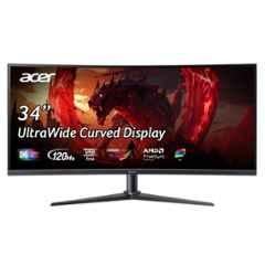 Acer Nitro 34 inch 3440x1440p WQHD VA Black Curved Gaming Monitor, ED340CUR J0