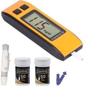 Control D CDOG01 Orange Glucometer with 100 Strips