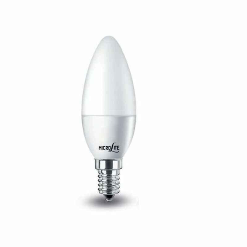 Microlite 6W E14 3000K LED Candle Lamp, M-CL6W-WE14