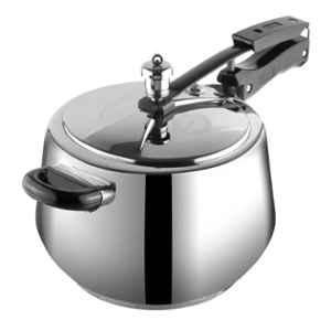 Vinod Europa 5 Litre 18/8 Stainless Steel Induction Friendly Inner Lid Pressure Cooker, PCEU5 (Pack of 3)