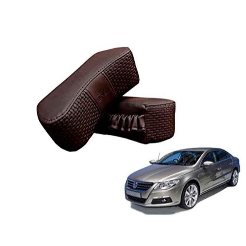 Kozdiko 2 Pcs Memory Foam Cola Neck Rest Cushion Pillow Set for Volkswagen Passat