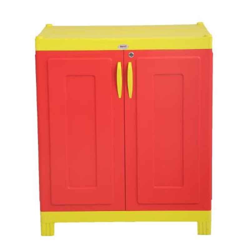 Supreme Rhythm Plastic Red & Yellow Cupboard