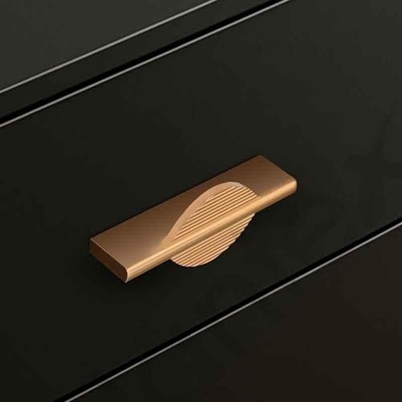Plantex 96mm Aluminium Gold Pull Cabinet Handle for Home & Office, APS-DTC-5590-GOLD-96MM