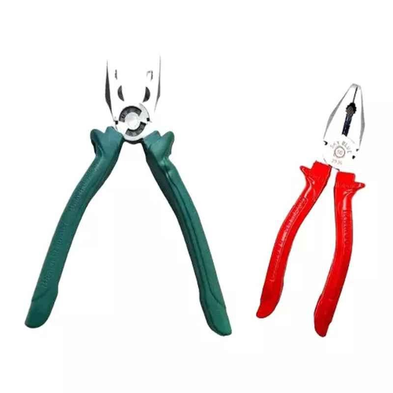 Sky Blue 2 Pcs 7.8 inch Lineman Plier Combo, SBE_PLIER_COMBO_MOD_01387