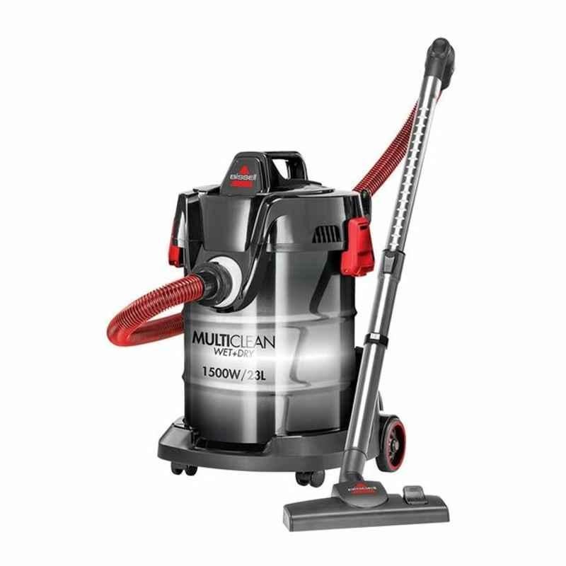 Bissell Wet and Dry Canister Vacuum Cleaner, 2026K, 1500W, 220-240V, 23 L, Black and Red
