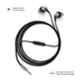 Crossloop CSLE105 Daily Fashion Series Silver In Ear Wired Earphone with Mic