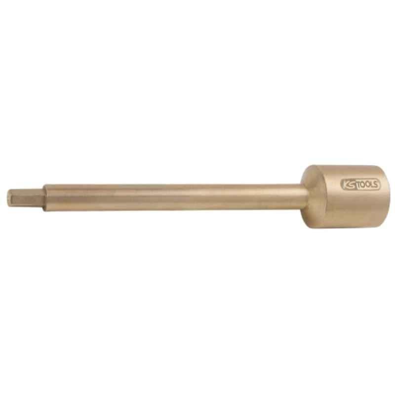 KS Tools Bronze Plus 1/2 inch 10mm Aluminium Long Bit Socket for Hexagon Screws, 963.1319