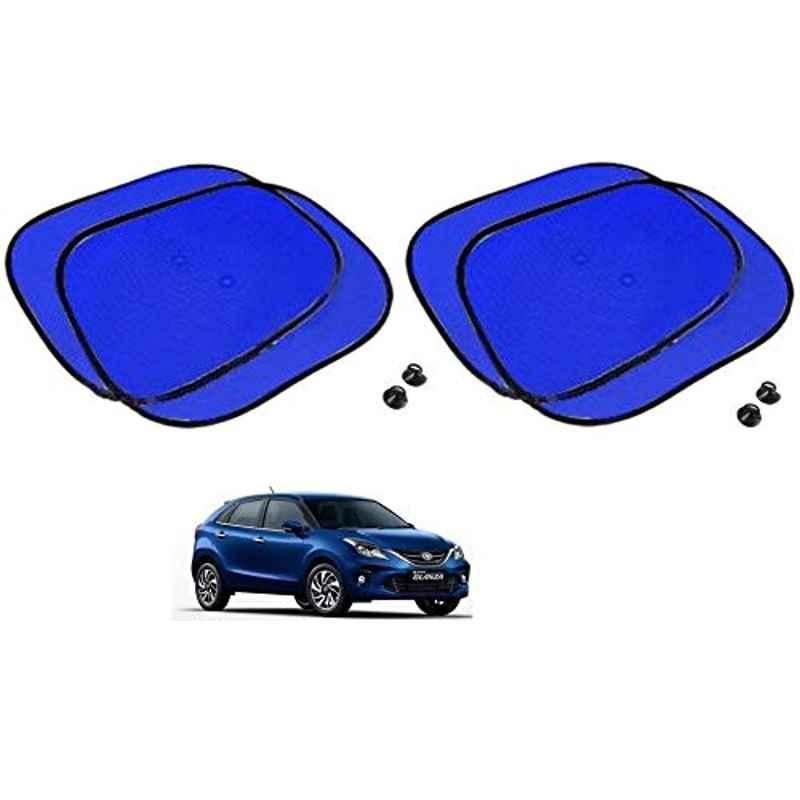 Kozdiko 4 Pcs Blue Chipkoo Car Window Sunshade Curtain Set for Toyota Glanza, koz_82979