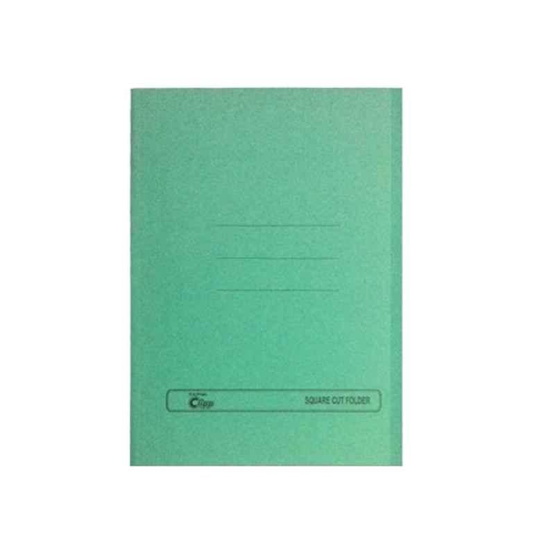 Clipp Green FS Square Cut Folder, (Pack of 10)