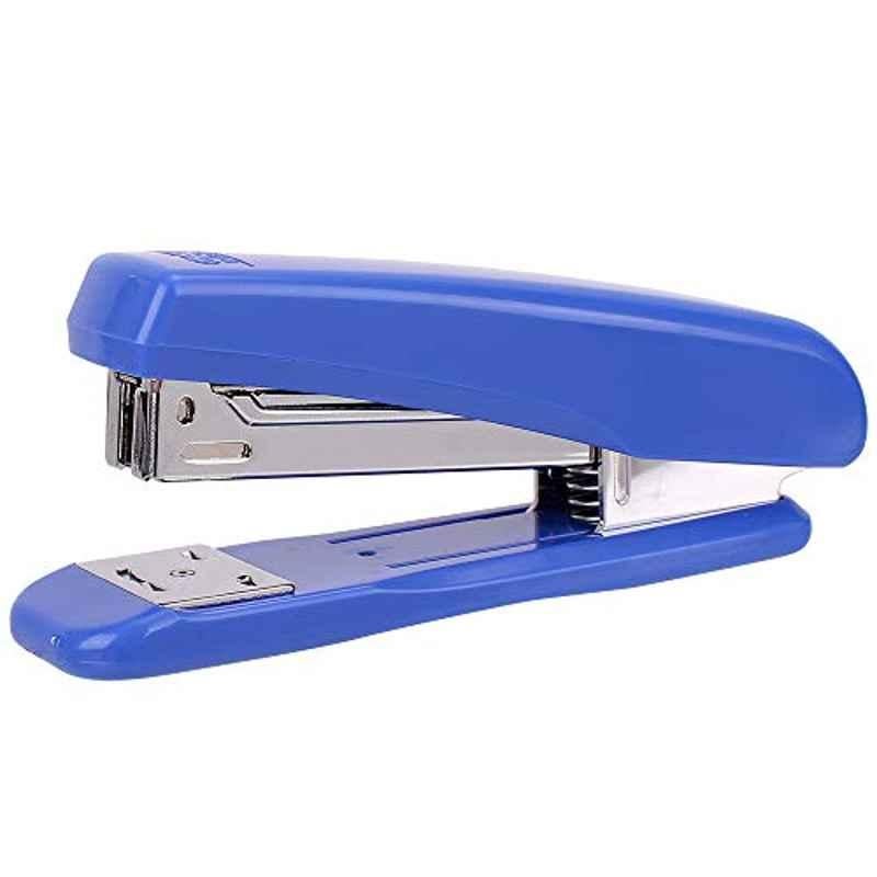 Deli 120x32x50mm 24/6 & 26/6 Metal & ABS Blue Pull Bar Low Stapler, 138227