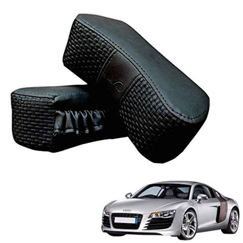 Kozdiko 2 Pcs Memory Foam Black Luxurious Neck Rest Set for Audi R8, koz_15507