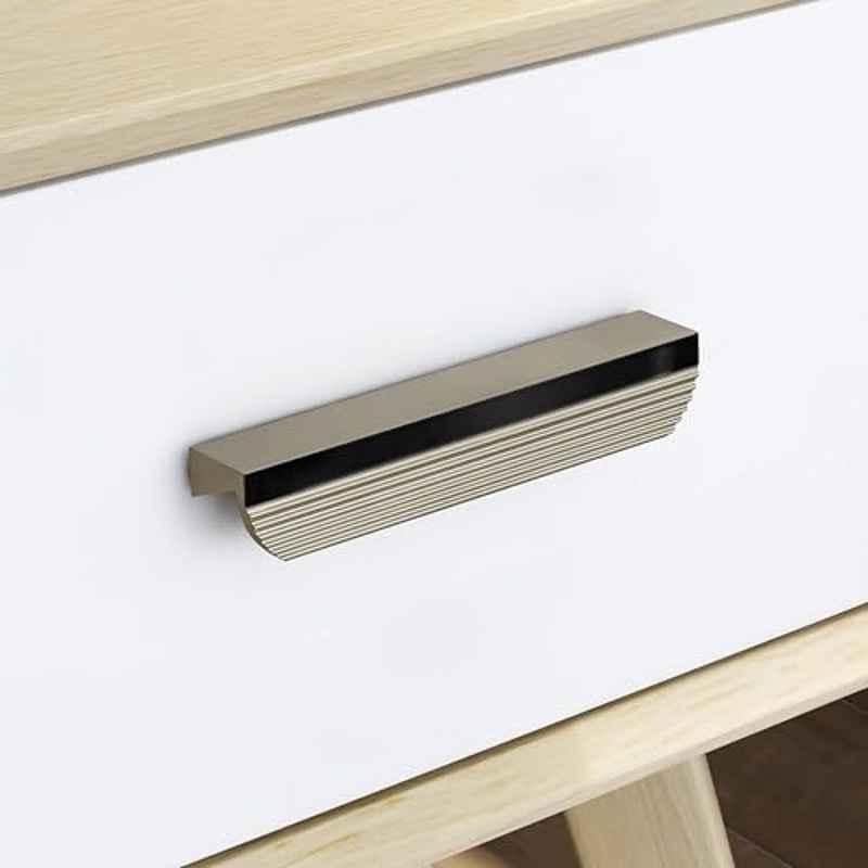 Plantex 96mm Aluminium Satin Rectangular Pull Cabinet Handle for Home & Office, APS-DTC-5200-STIN-96MM
