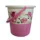 Joyo 2 Pcs 20L Plastic Pink Round Bucket & 1500ml Matching Mug Set