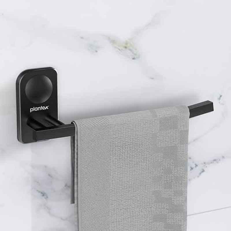 Plantex Stainless Steel Napkin Hanger for Washbasin/Napkin Holder for Bathroom/Towel Ring/Bathroom Accessories Black