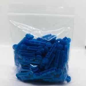 Mittal Meditech 100 Pcs Plastic Blue Blood Glucometer Lancet Box, MMBL0100