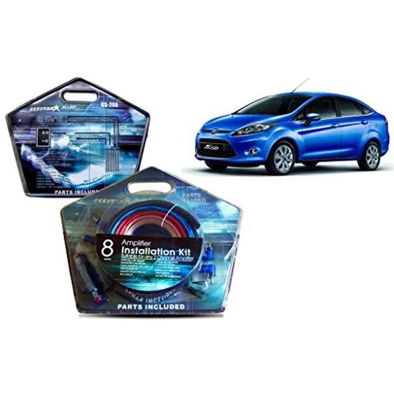 Auto Pearl Geestar Plus 8 Guage 2 Channel Amplifier Full Installation Kit for Ford Fiesta Old, GS-208