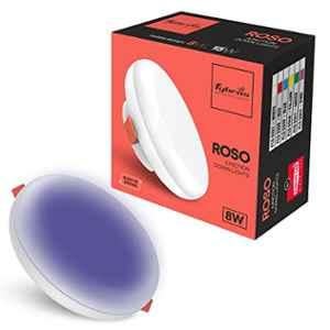 Fybros Roso 8W Polycarbonate Blue Round Junction LED Downlight, FLS5339A