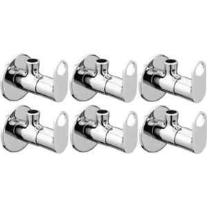 Fastgear Prime Brass Chrome Finish Angle Wall (Pack of 6)