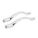 Aquieen 96mm Malleable Chrome Silver Wardrobe Cabinet Pull Handle, KL-701-96-CP (Pack of 2)