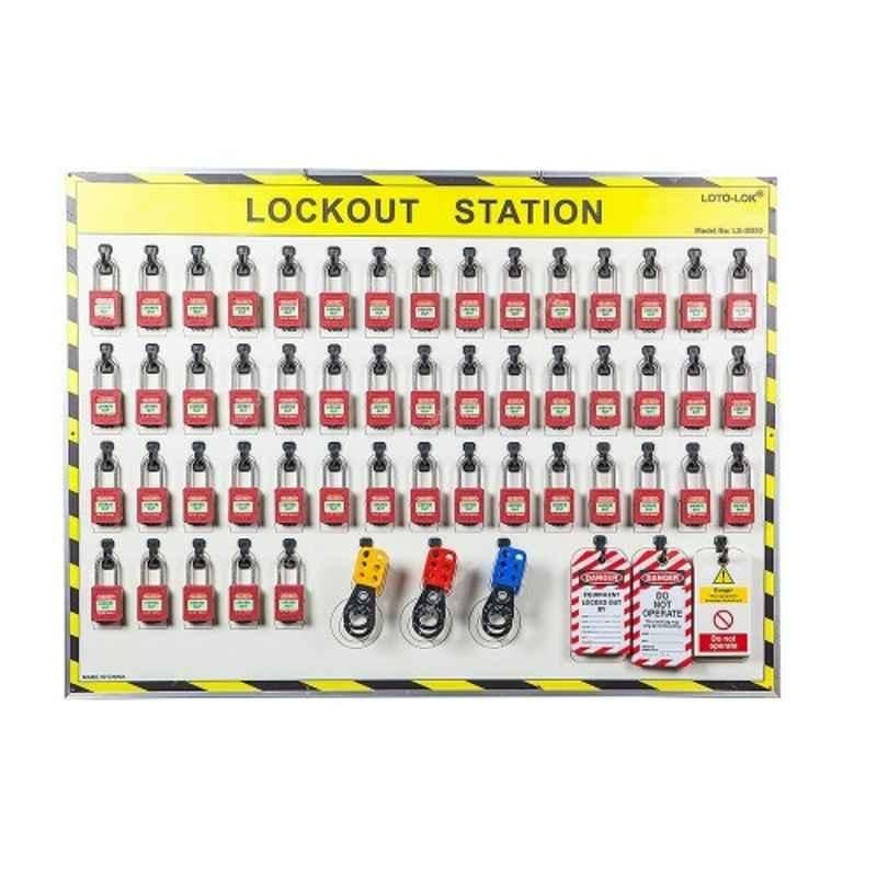 Loto-Lok 84 Pcs 1000x735mm Aluminium Alloy Shadow Board Set, LS-SB50-CS