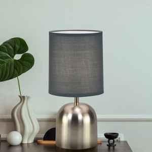 Magik Silver Shot 5W Metal Nickel & Warm Grey Table Lamp & 1.3m Cord, TDSS000NOG8004