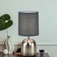 Magik Silver Shot 5W Metal Nickel & Warm Grey Table Lamp & 1.3m Cord, TDSS000NOG8004