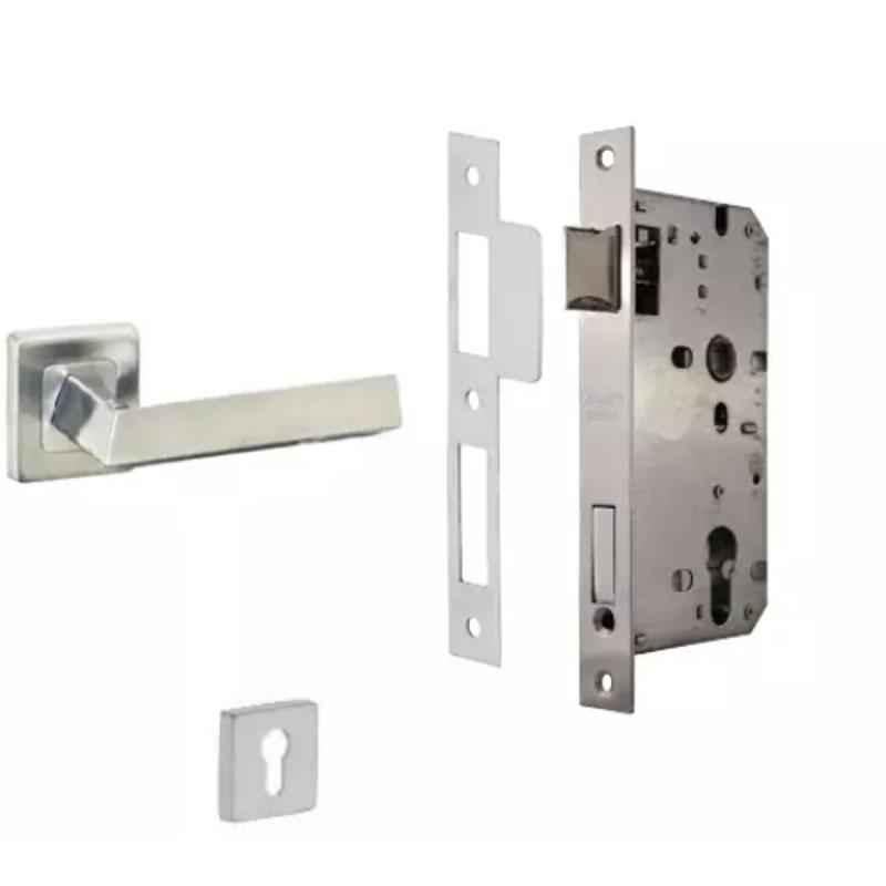 Dorset ML Series Fabio Stainless Steel Door Handle Lock Set with Mortise Latch (Pack of 2)