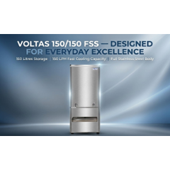 Voltas 150 Litre Full Stainless Steel Water Cooler, 150/150 FSS