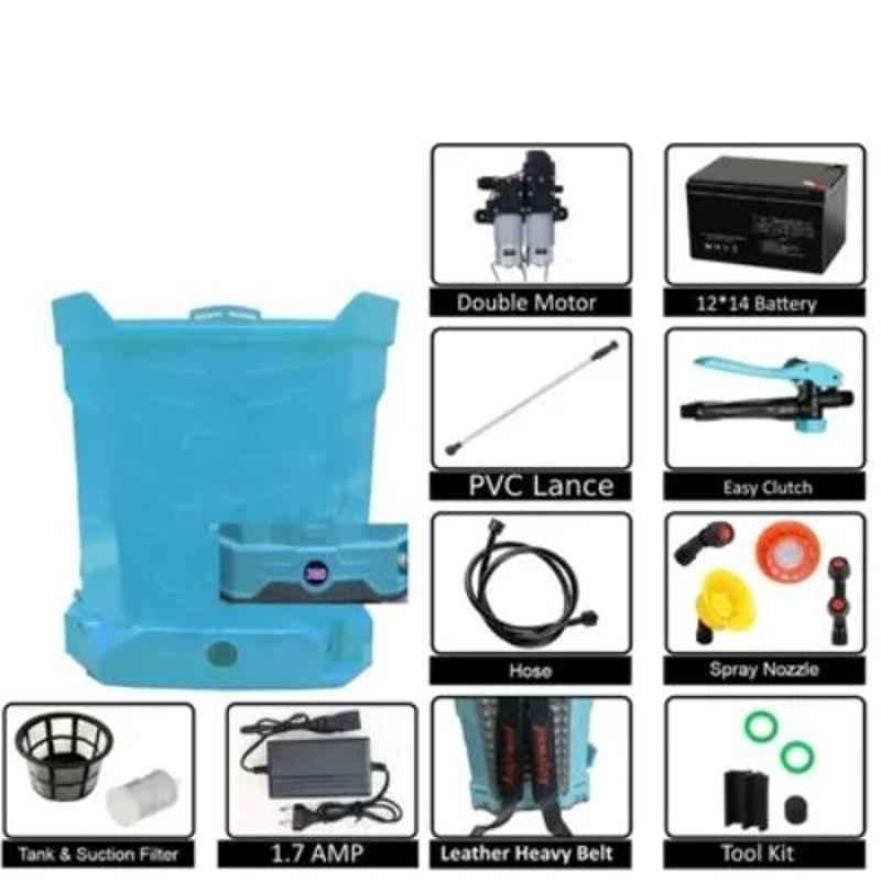Imported 12V 14Ah 18 Litre Double Motor Heavy Duty Battery Sprayer for Agriculture & Garden use