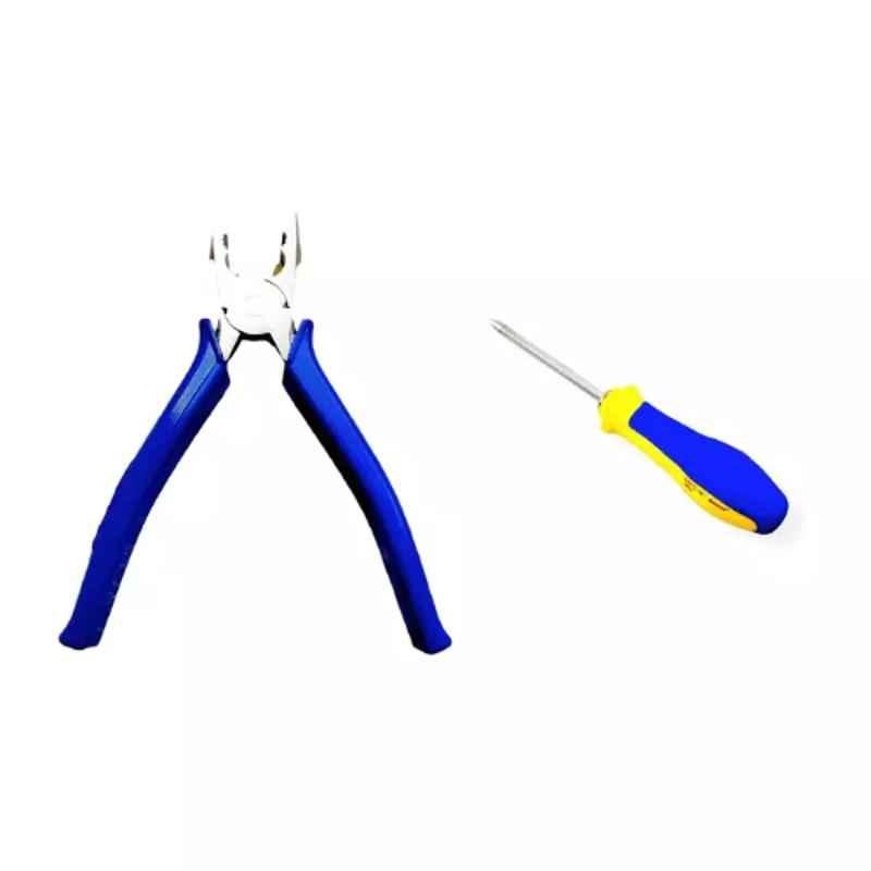 Sky Blue 2 Pcs 7.8 inch Lineman Plier Combo, SBE_PLIER_COMBOS_COMBO_242