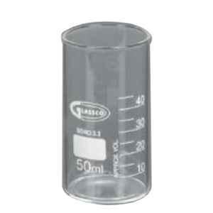 Glassco 150ml Boro 3.3 Glass Tall Form Beaker Without Spout, 230.205.04 (Pack of 10)