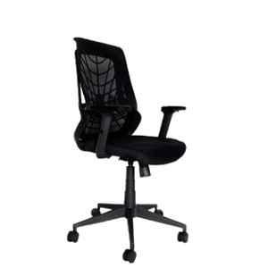 OOlive Optima OC777 Breathable Mesh Black Medium Back Ergonomic Chair, OCOWGMB0777
